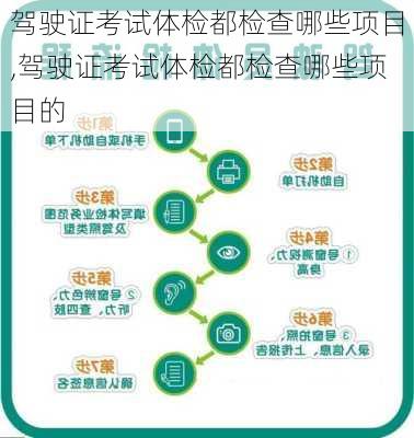 驾驶证考试体检都检查哪些项目,驾驶证考试体检都检查哪些项目的