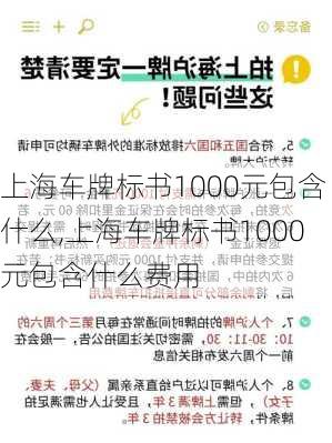 上海车牌标书1000元包含什么,上海车牌标书1000元包含什么费用